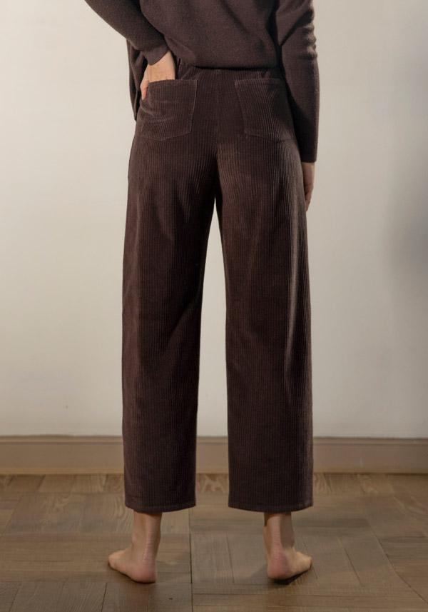 Rose & Lini BARBARA TANI “PANTS 462 V03” CORDUROY CHOCO BROWN Cyber Monday