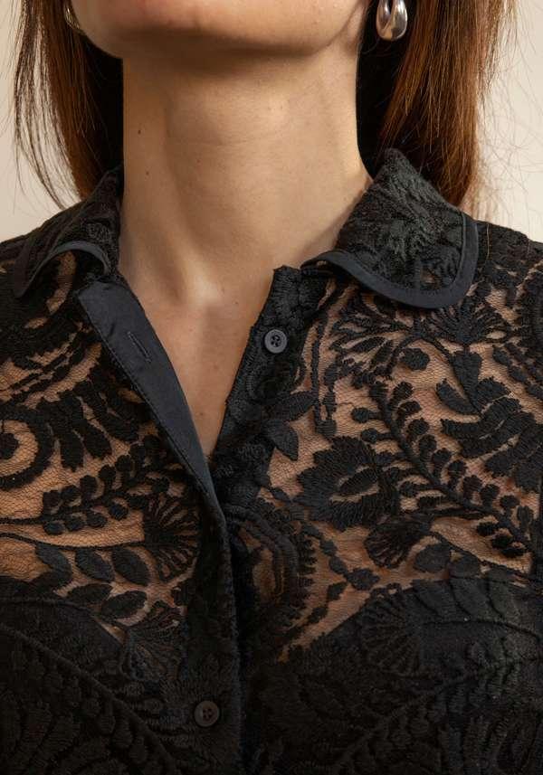 Rose & Lini CO.GO LACE “SHIRT 307” BLACK Offerta Giorno del Papà