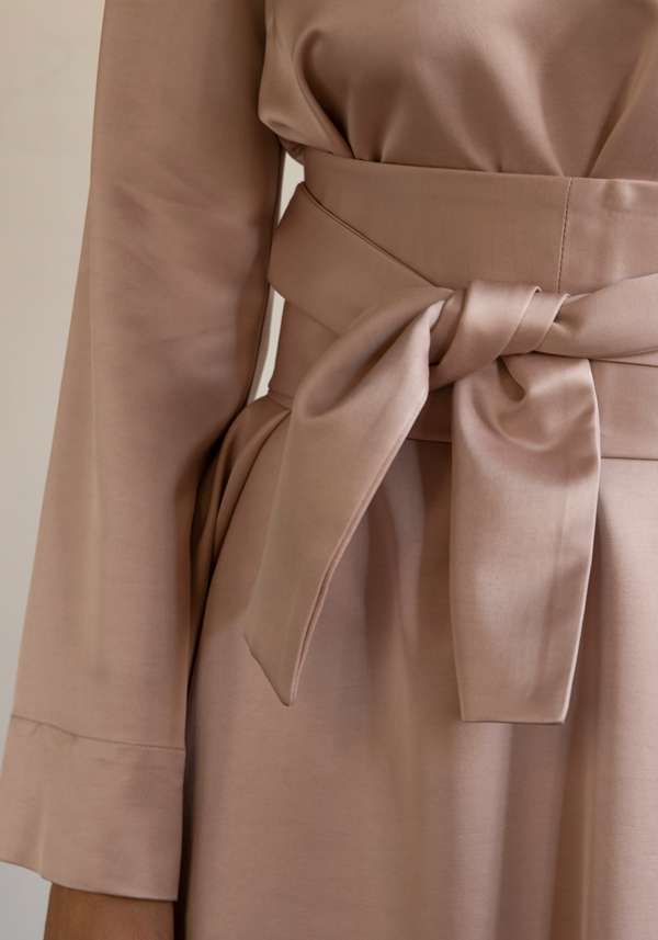 Rose & Lini CO.GO LONG SLEEVED MAXI “DRESS 255” PINK Offerta San Valentino
