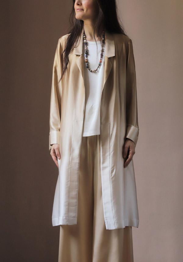 Rose & Lini SLEEP NO MORE SILK “SNM04” GOLD DUSTY COAT Offerta Anniversario