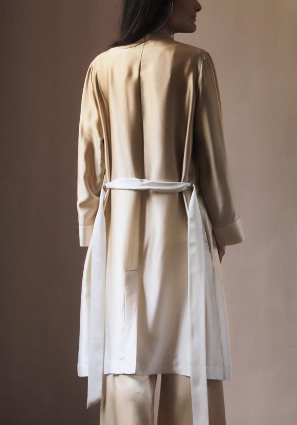 Rose & Lini SLEEP NO MORE SILK “SNM04” GOLD DUSTY COAT Offerta Anniversario
