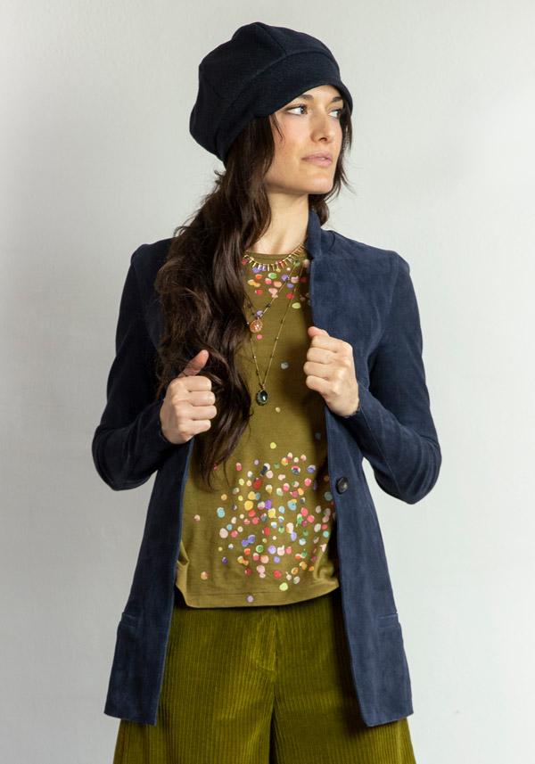 Rose & Lini GIORGIO BRATO SUEDE LEATHER “BLAZER” NIGHT BLUE Latest fashion