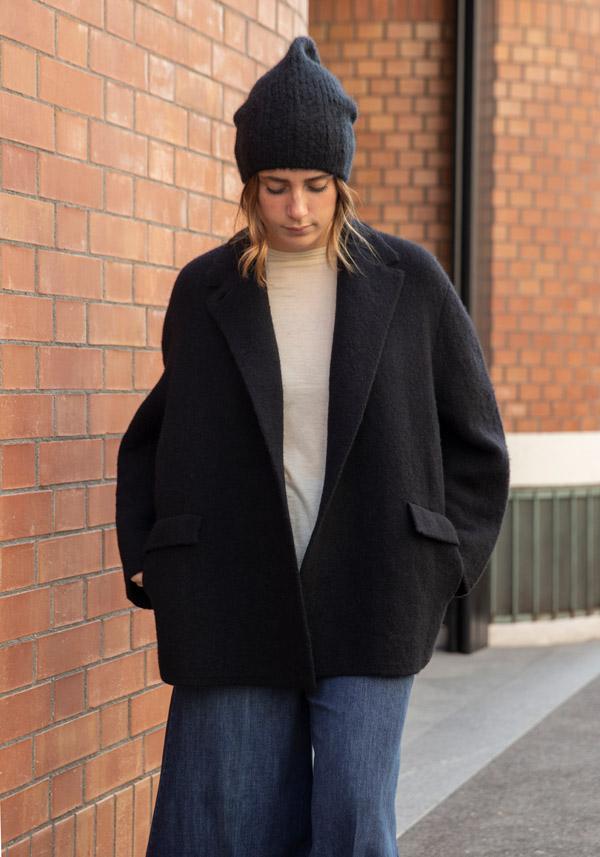 Rose & Lini BOBOUTIC WOOL JACKET “4765” BLACK Prezzo basso