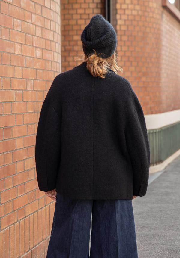 Rose & Lini BOBOUTIC WOOL JACKET “4765” BLACK Prezzo basso