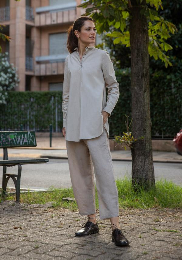 Rose & Lini APUNTOB WOOL “PANT 540” SAND Latest stili