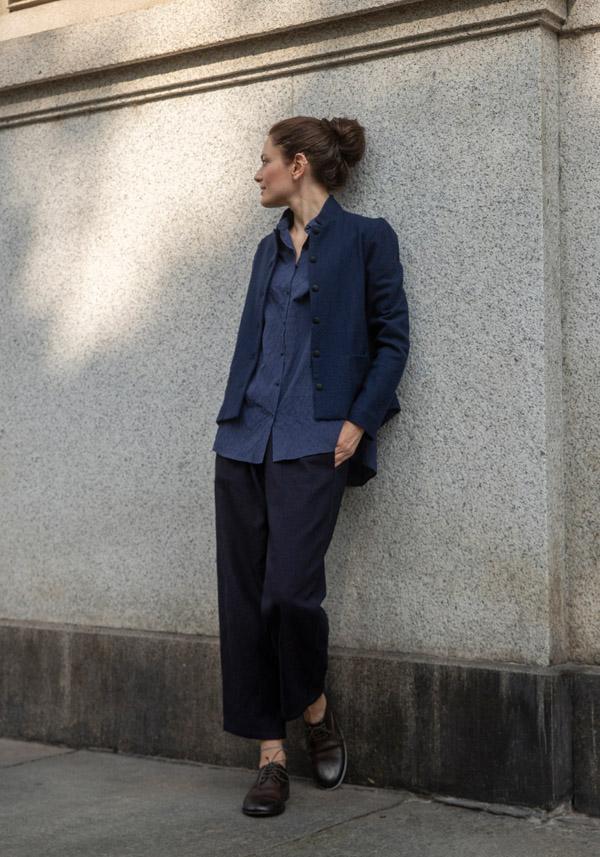 Rose & Lini APUNTOB COTTON “PANT 540” INDIGO BLUE Fino al 50% di sconto