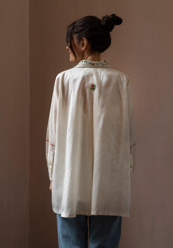 Rose & Lini PERO “PLA01” PEARL EMBROIDERED SHIRT Fino al 65% di sconto