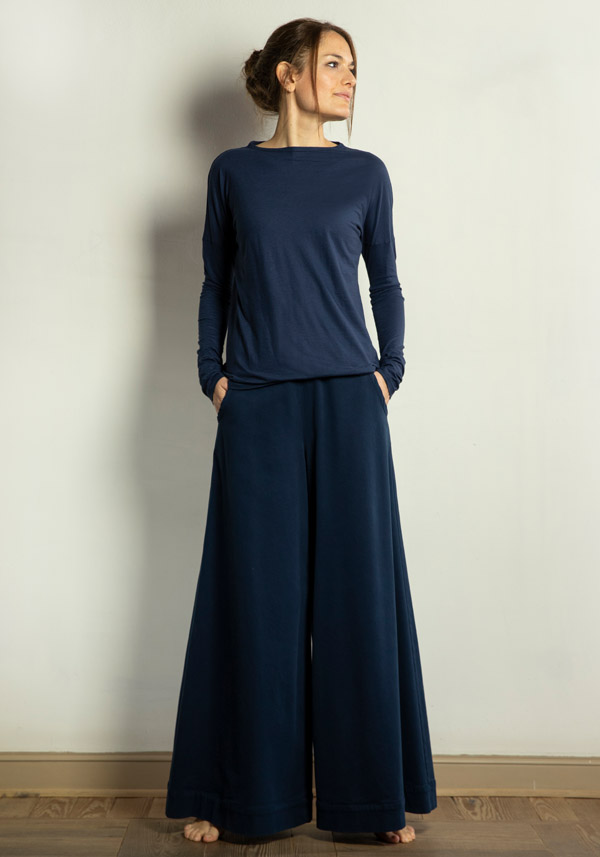 Rose & Lini BARBARA TANI COTTON “PANTS 457 C01” BLUE Fino al 55% di sconto