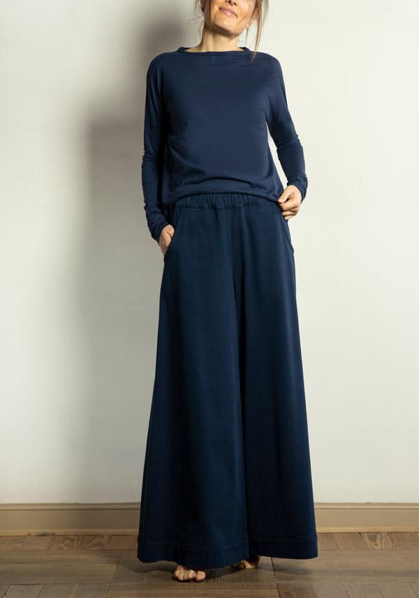 Rose & Lini BARBARA TANI COTTON “PANTS 457 C01” BLUE Fino al 55% di sconto