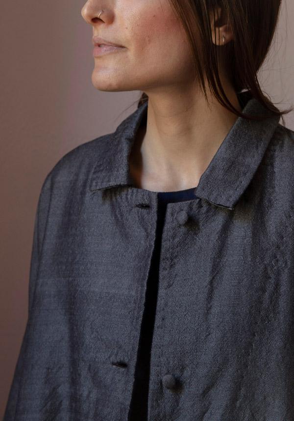 Rose & Lini AODRESS REVERSIBLE WOOL “COAT 15” RAAT BROWN Esporta salva