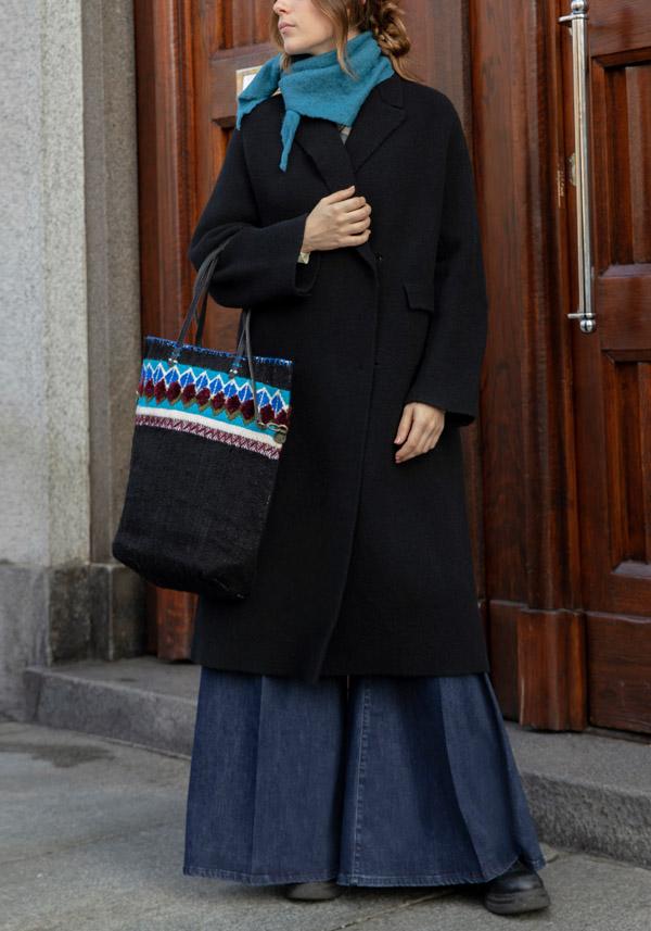 Rose & Lini BOBOUTIC WOOL BLACK LONG COAT “4778” 2025