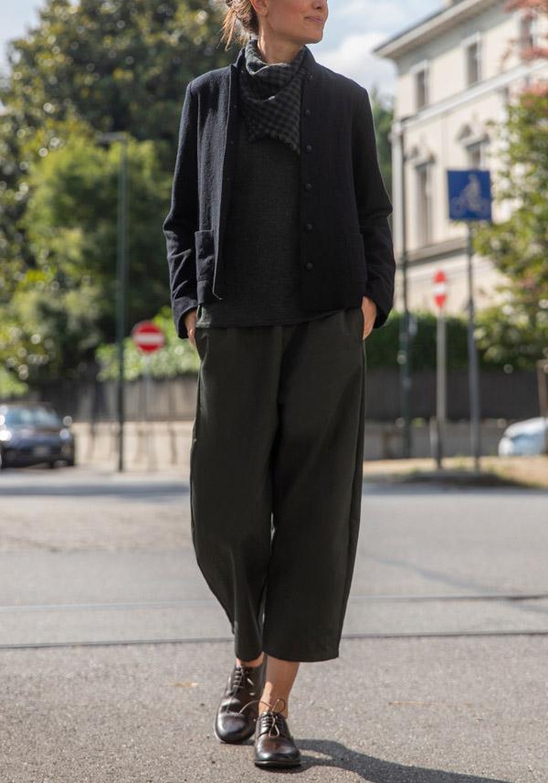 Rose & Lini APUNTOB VIRGIN WOOL “JACKET 1878” BLACK Pezzi Unici
