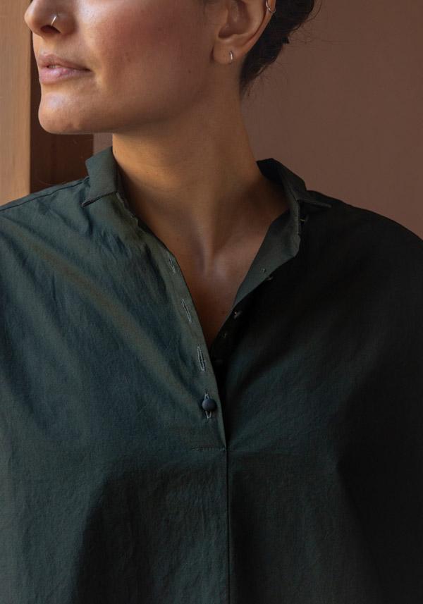 Rose & Lini APUNTOB COTTON “SHIRT 1884” FOREST GREEN Negozi Online