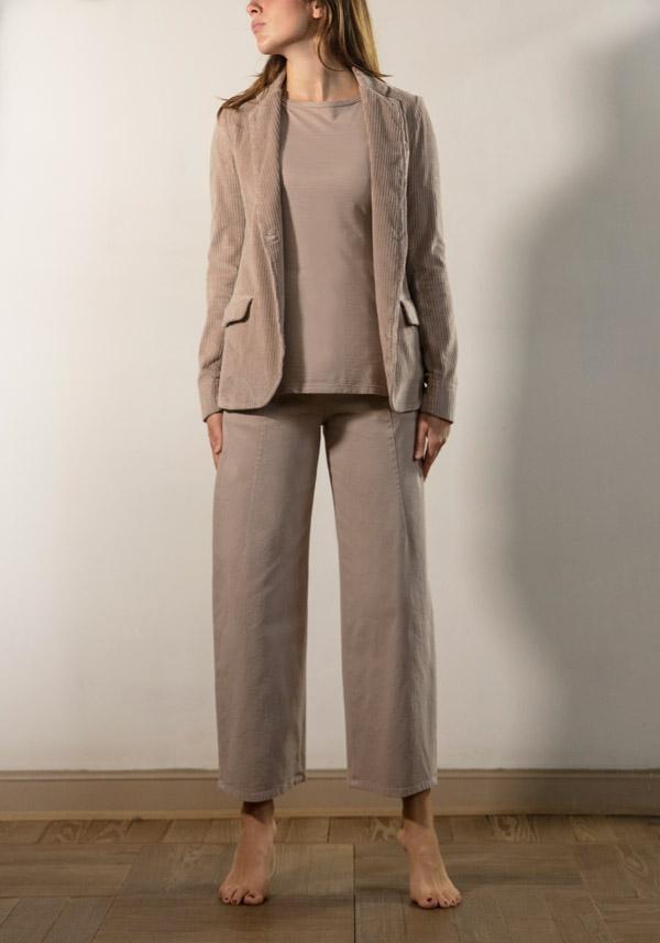 Rose & Lini BARBARA TANI COTTON “JACKET 705 V03” CORDUROY PETALO Acquista Ora