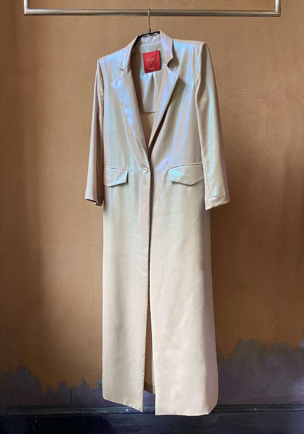 Rose & Lini CO.GO SATIN “DUST COAT 11101” Prezzo Ridotto