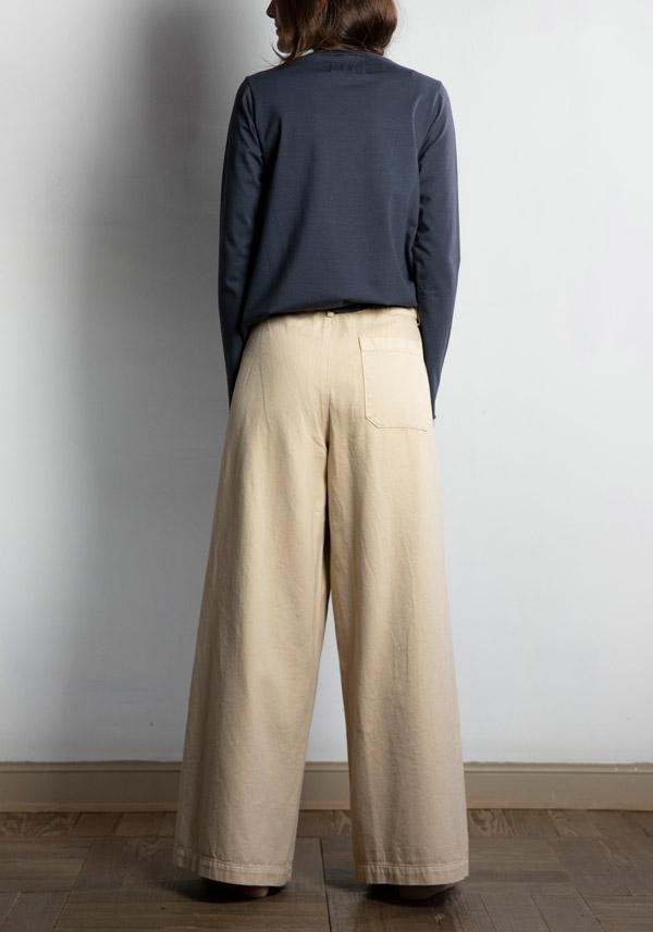 Rose & Lini LABO ART COTTON “DIAGONALE” PEPPER PANTS Offerte