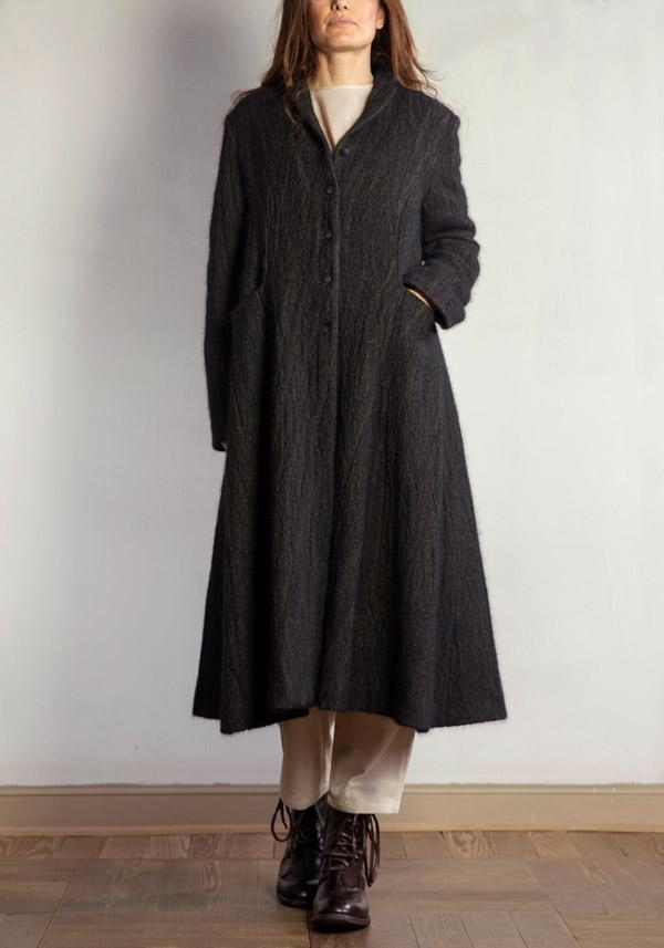 Rose & Lini APUNTOB WOOL & ANGORA “COAT 1812” FOREST Vendite Flash