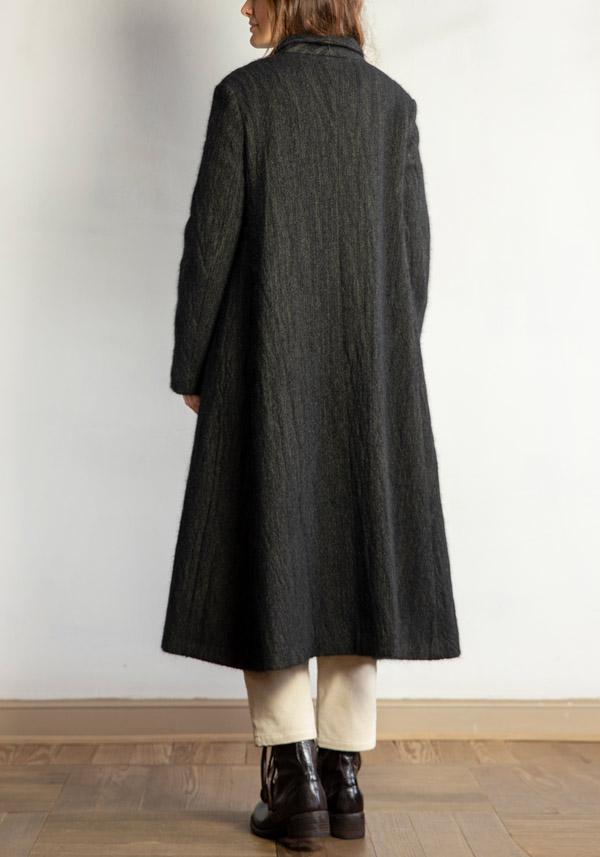 Rose & Lini APUNTOB WOOL & ANGORA “COAT 1812” FOREST Vendite Flash