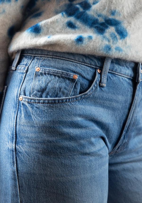 Rose & Lini MOTHER DENIM “LOVE LINE” DENIM BLUE JEANS Offerta speciale