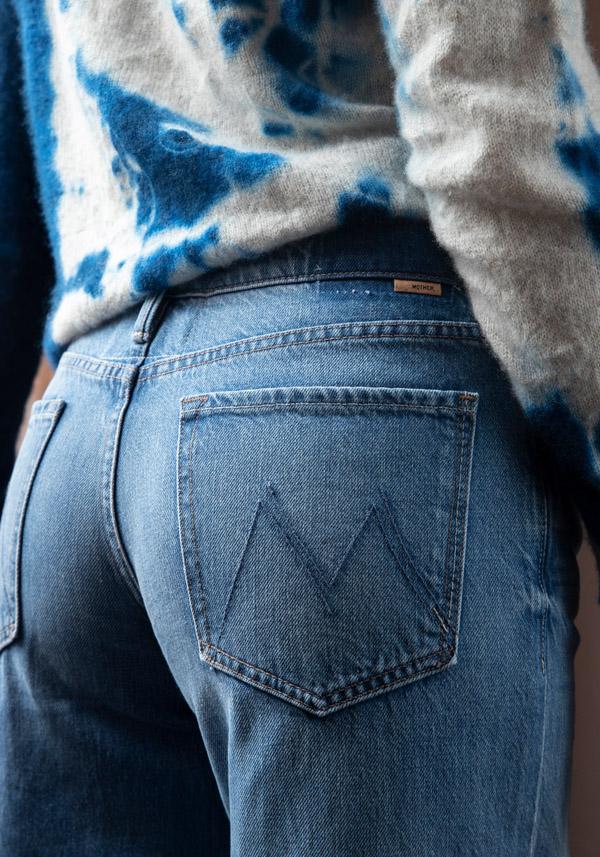 Rose & Lini MOTHER DENIM “LOVE LINE” DENIM BLUE JEANS Offerta speciale