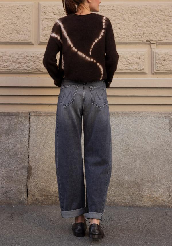 Rose & Lini MOTHER DENIM “THE HALF PIPE FLOOD” STONE JEANS Comprare a buon mercato
