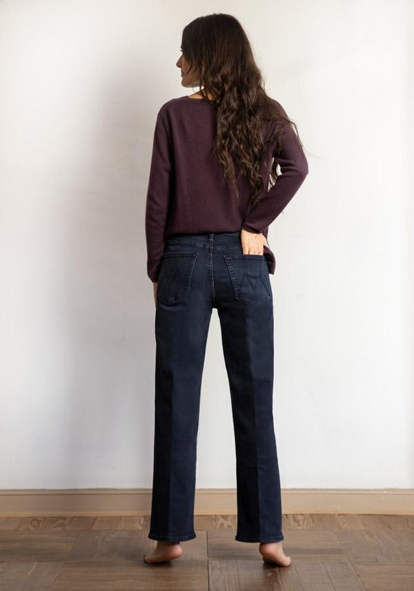 Rose & Lini MOTHER DENIM “MID RISE RAMBLER” NIGHT BLUE JEANS Flash Sale