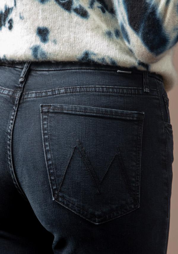 Rose & Lini MOTHER DENIM “THE ROLLER FRAY” NAVY JEANS Fornitura limitata