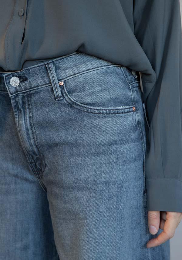Rose & Lini MOTHER DENIM “THE SWISHER SNEAK” BLACK JEANS Shopping online