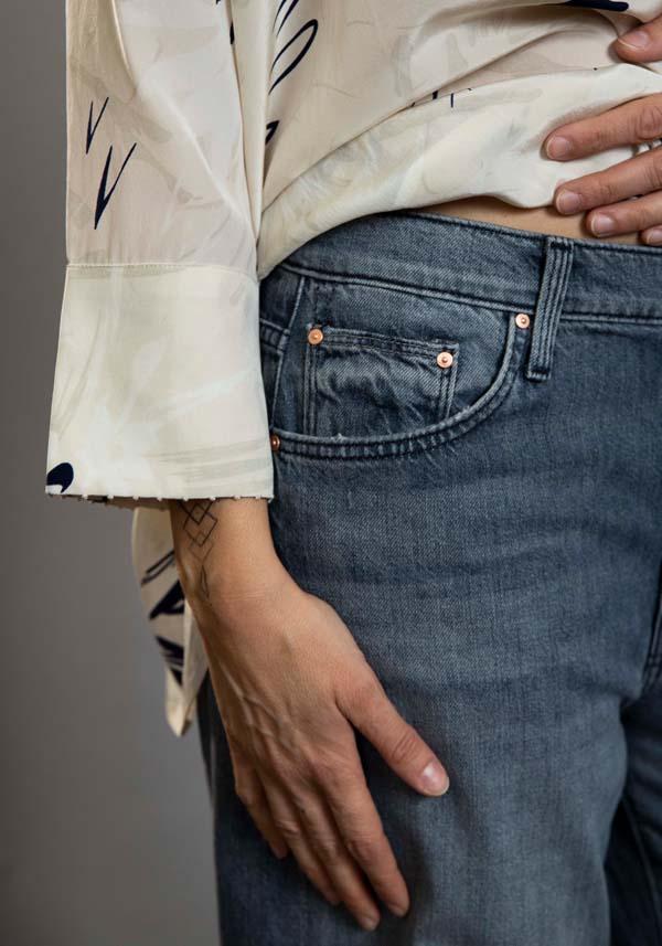 Rose & Lini MOTHER DENIM “THE DODGER ANKLE” BLACK JEANS Offerta esclusiva