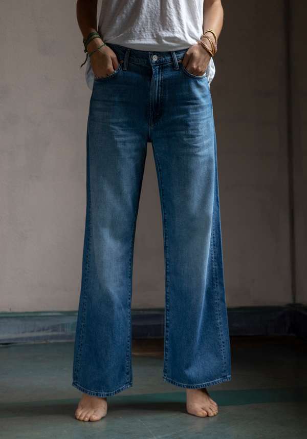 Rose & Lini MOTHER DENIM “THE DODGER ANKLE” BLUE JEANS Vendite stagionali