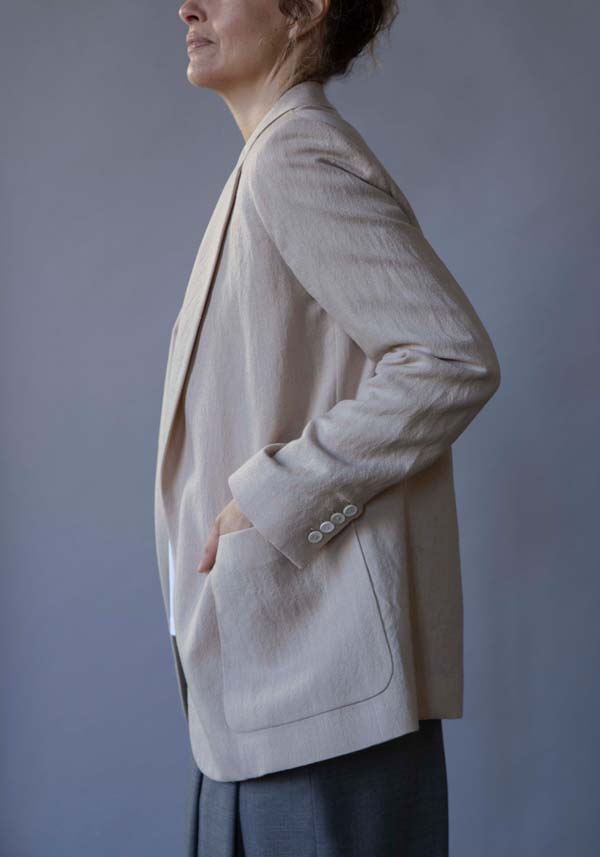 Rose & Lini N8 WOOL & LINEN “JACKET 2111” BEIGE Offerta per la Festa della Mamma