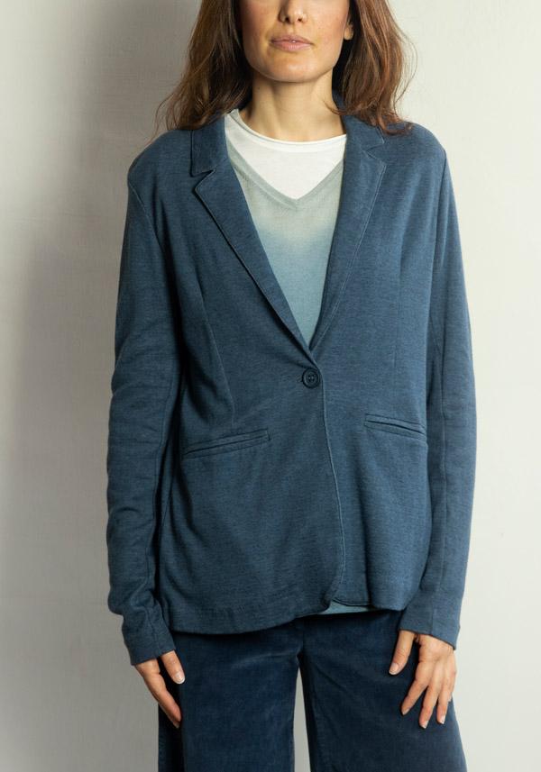 Rose & Lini MAJESTIC COTTON & CASHMERE “VESTE 167” ENCRE JACKET Offerta Anniversario