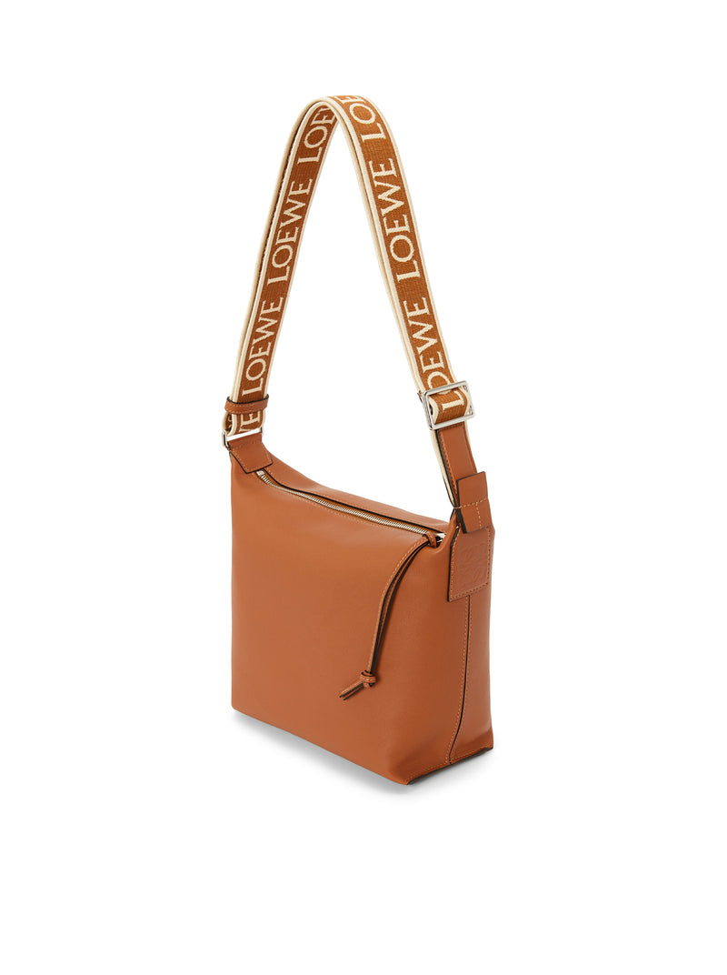 Suitnegozi Borsa Cubi Crossbody piccola in pelle di vitello liscia e jacquard Sottocosto