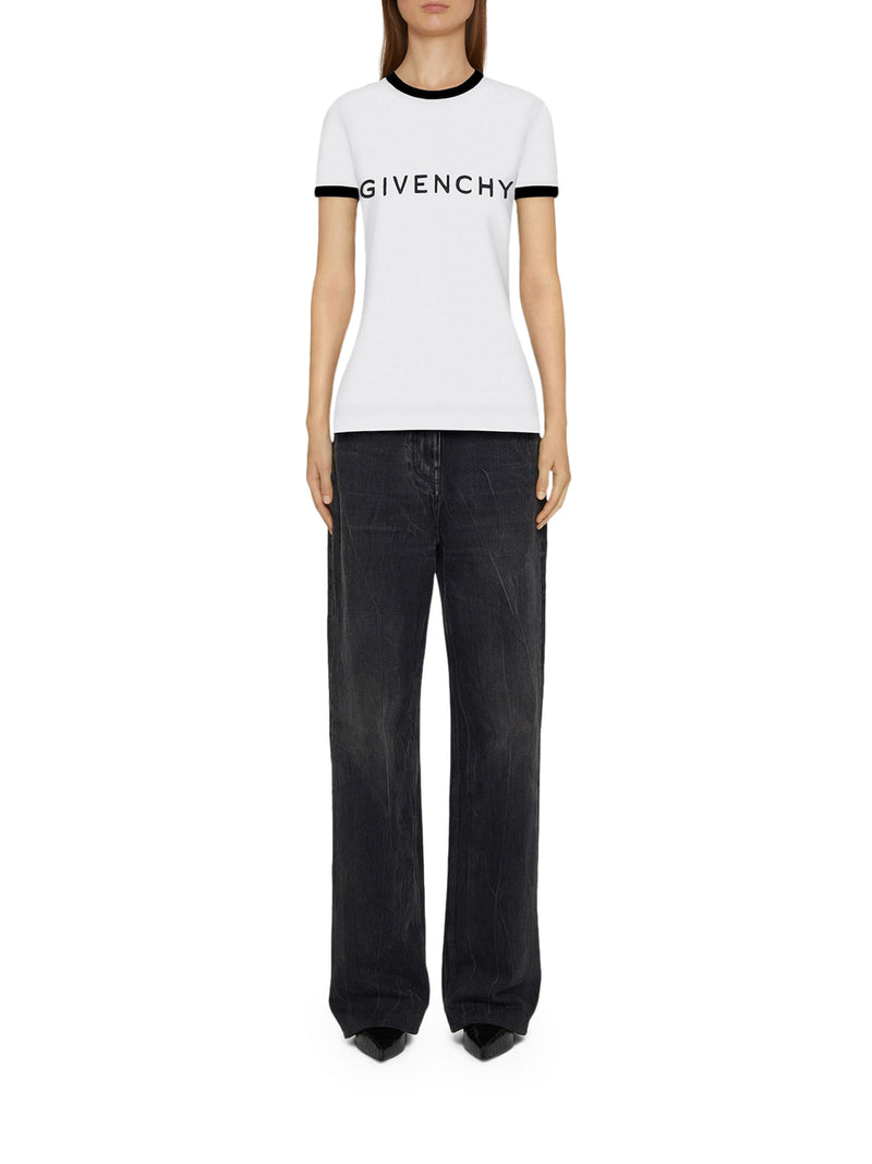 Suitnegozi T-shirt slim GIVENCHY Archetype in cotone Sottocosto
