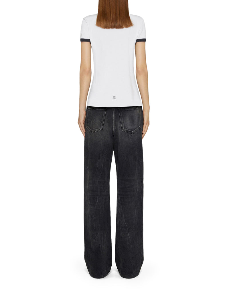 Suitnegozi T-shirt slim GIVENCHY Archetype in cotone Sottocosto