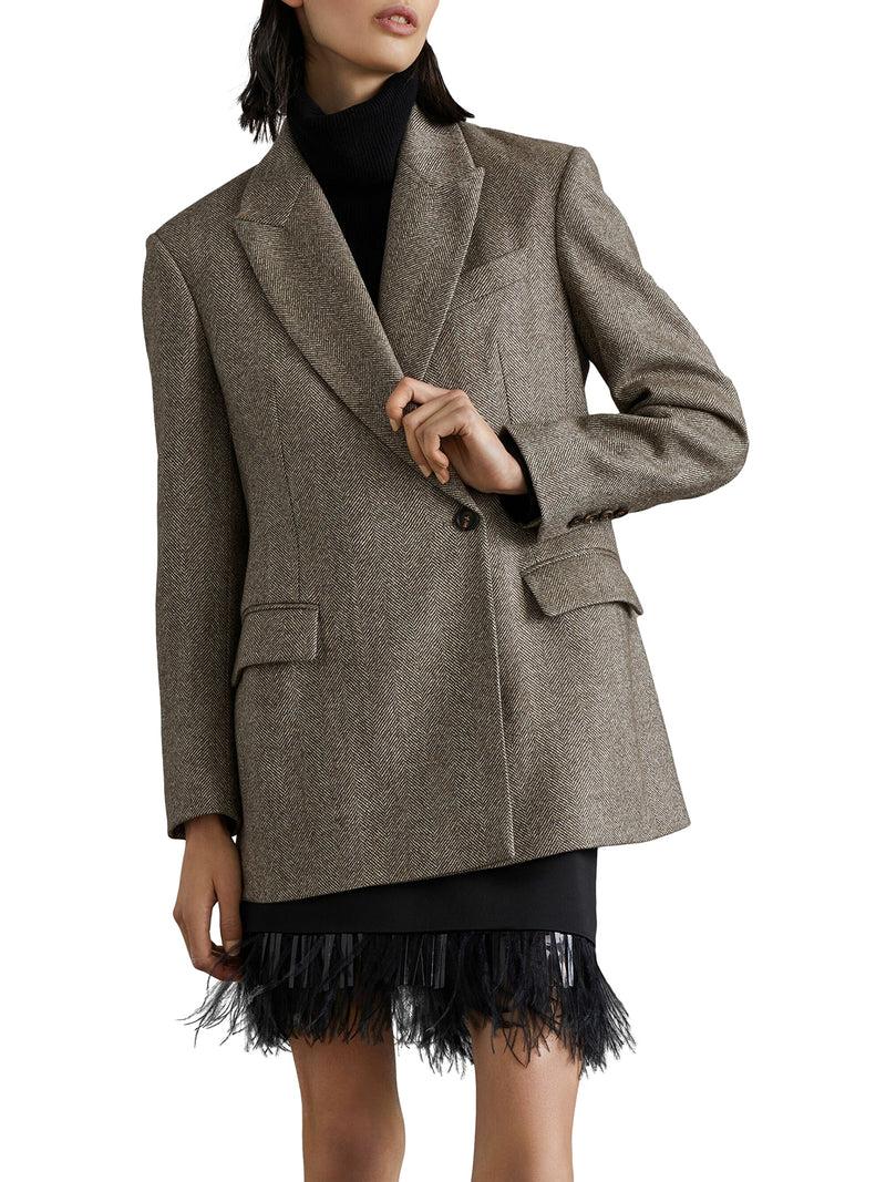 Suitnegozi Blazer doppiopetto a spina di pesce Sconto
