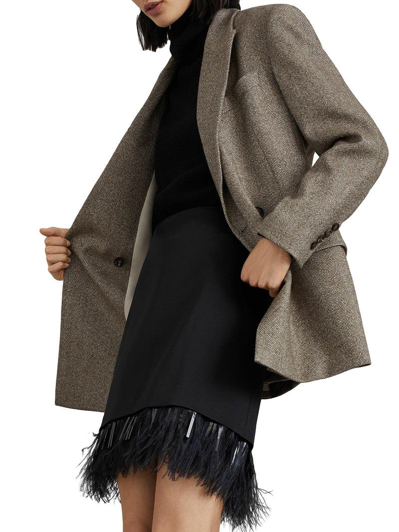 Suitnegozi Blazer doppiopetto a spina di pesce Sconto