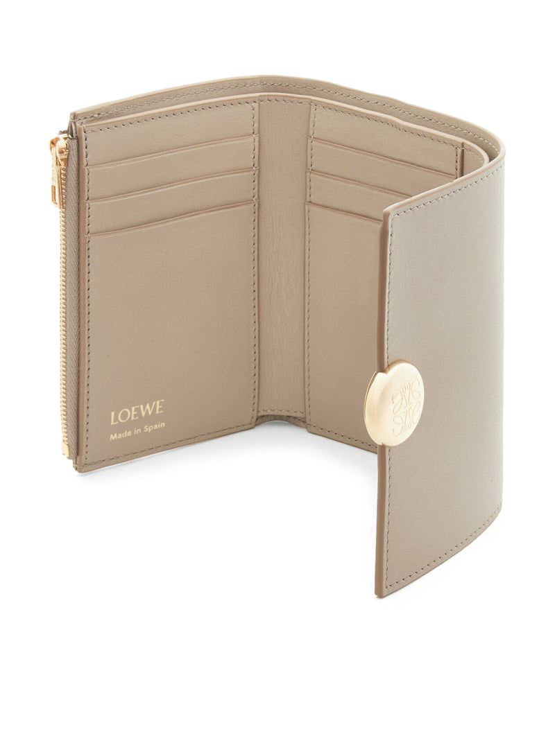 Suitnegozi Portafoglio verticale piccolo Pebble in nappa di vitello Sconto