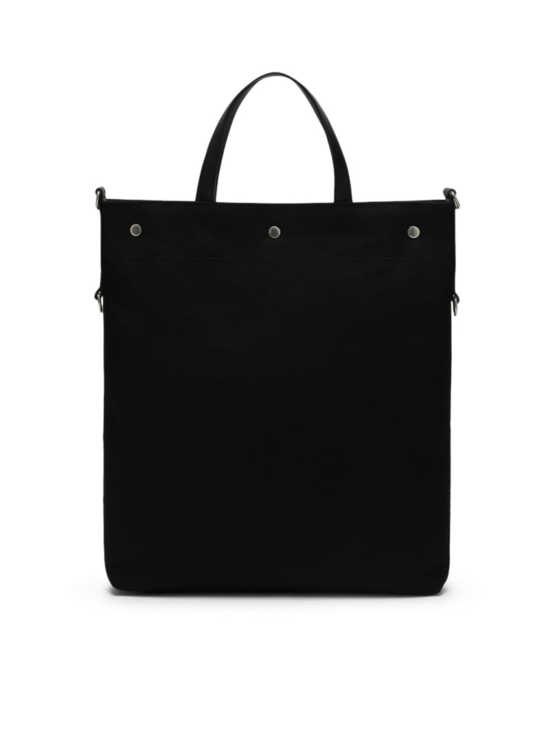 Suitnegozi Borsa tote North/South nera in canvas Negozio