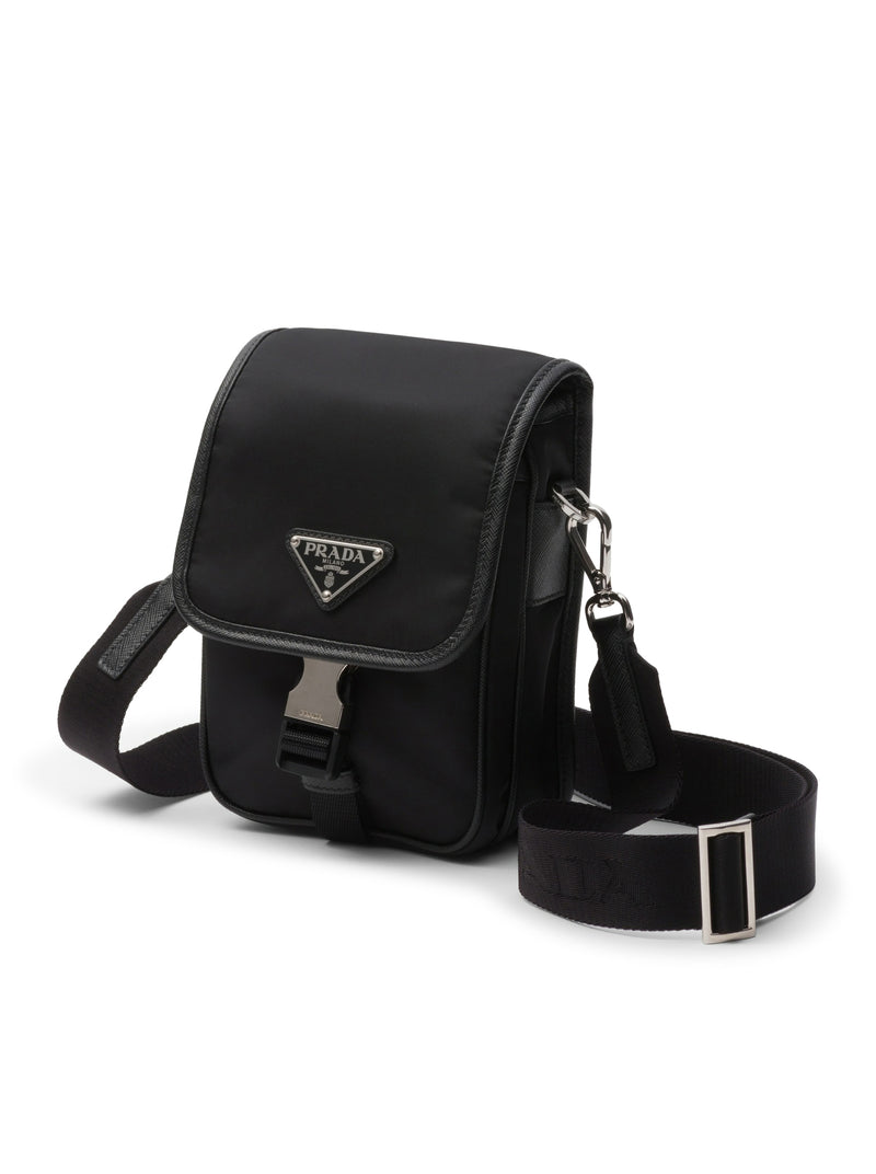 Suitnegozi Borsa a tracolla in Re-Nylon e Saffiano Italy