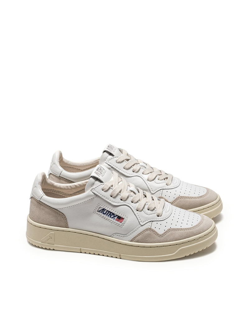 Suitnegozi SNEAKERS MEDALIST LOW IN PELLE E SUEDE BIANCO Prezzo Ridotto