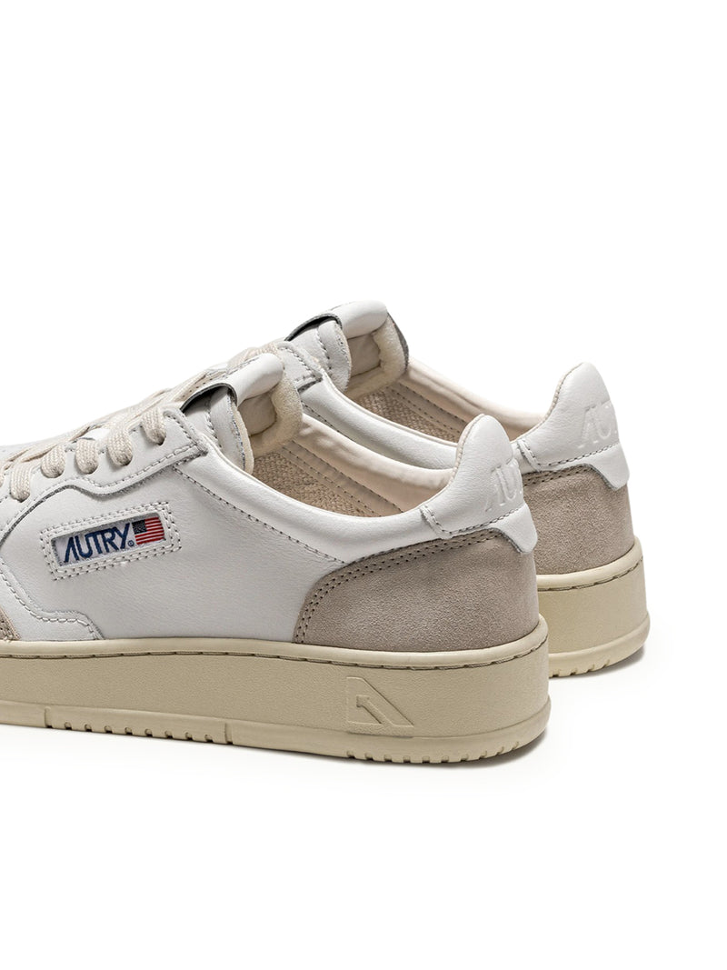Suitnegozi SNEAKERS MEDALIST LOW IN PELLE E SUEDE BIANCO Prezzo Ridotto