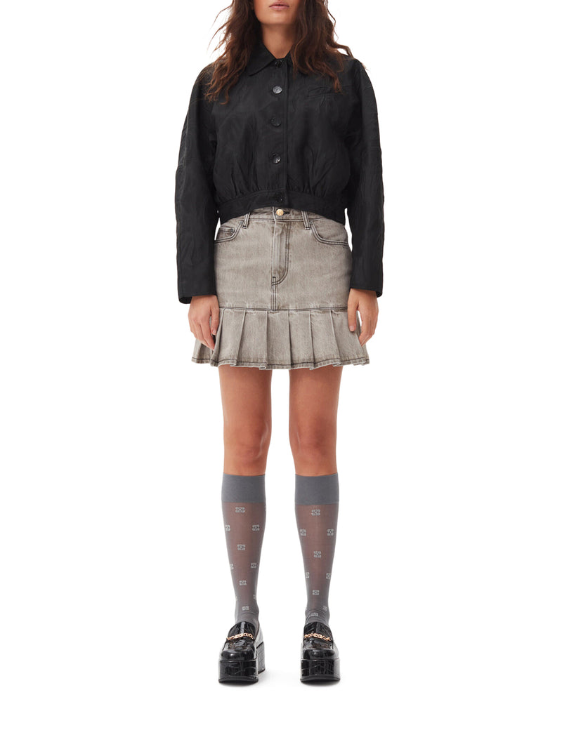 Suitnegozi MINIGONNA PLISSETTATA IN DENIM Sottocosto