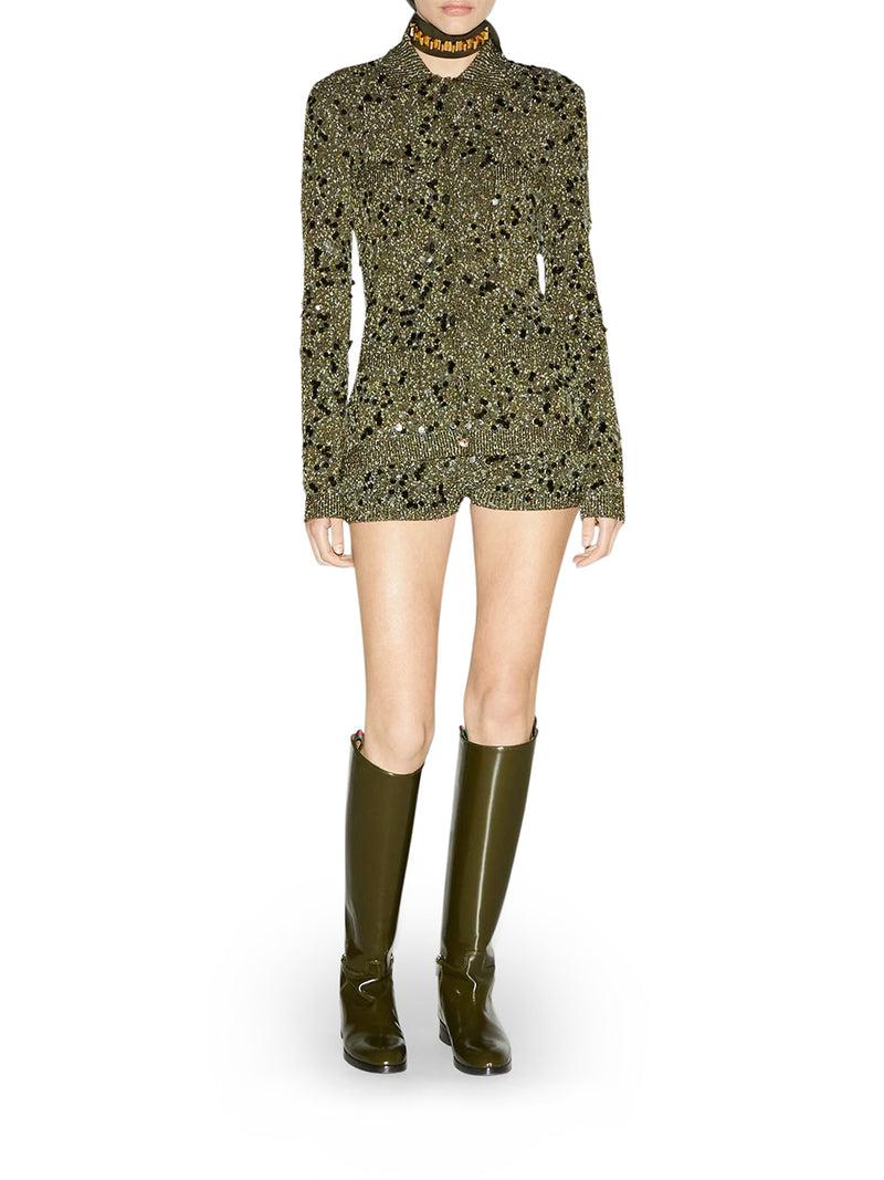 Suitnegozi CARDIGAN POLO IN MISTO VISCOSA E TWEED Sconto