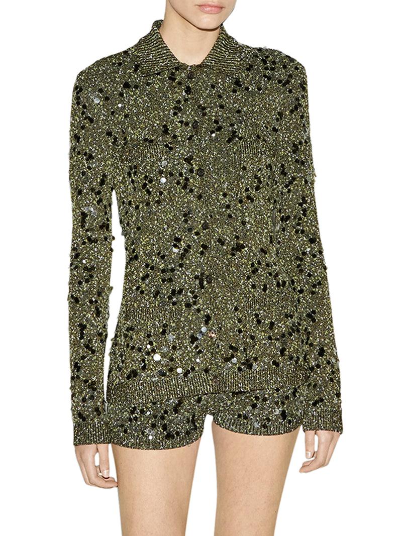 Suitnegozi CARDIGAN POLO IN MISTO VISCOSA E TWEED Sconto