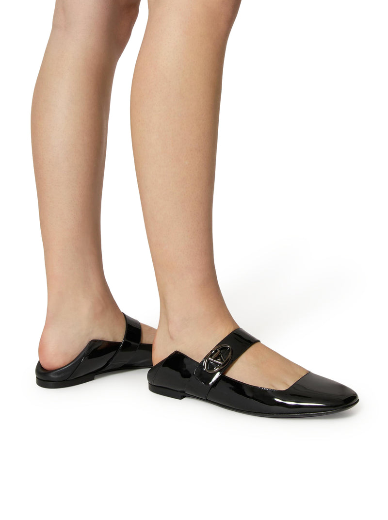 Suitnegozi BALLERINA MARY-JANE VLOGO LOCKER IN VERNICE Outlet