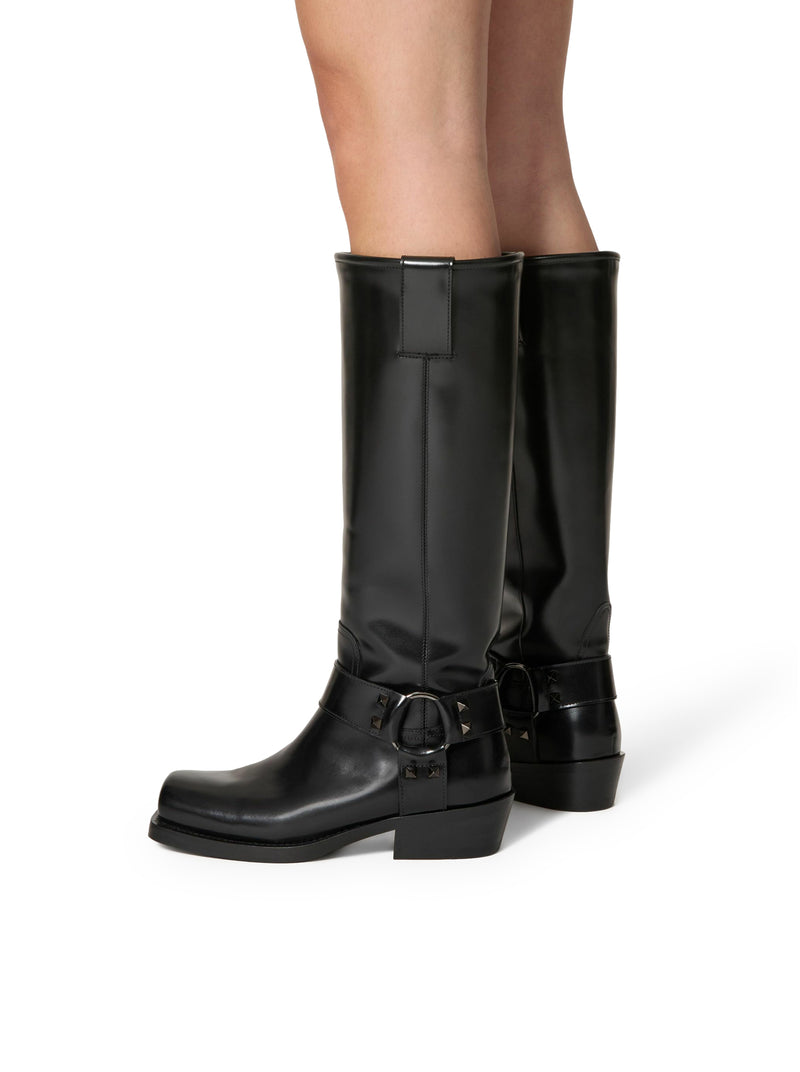 Suitnegozi STIVALE BIKER ROCKSTUD IN VITELLO 40MM In Vendita