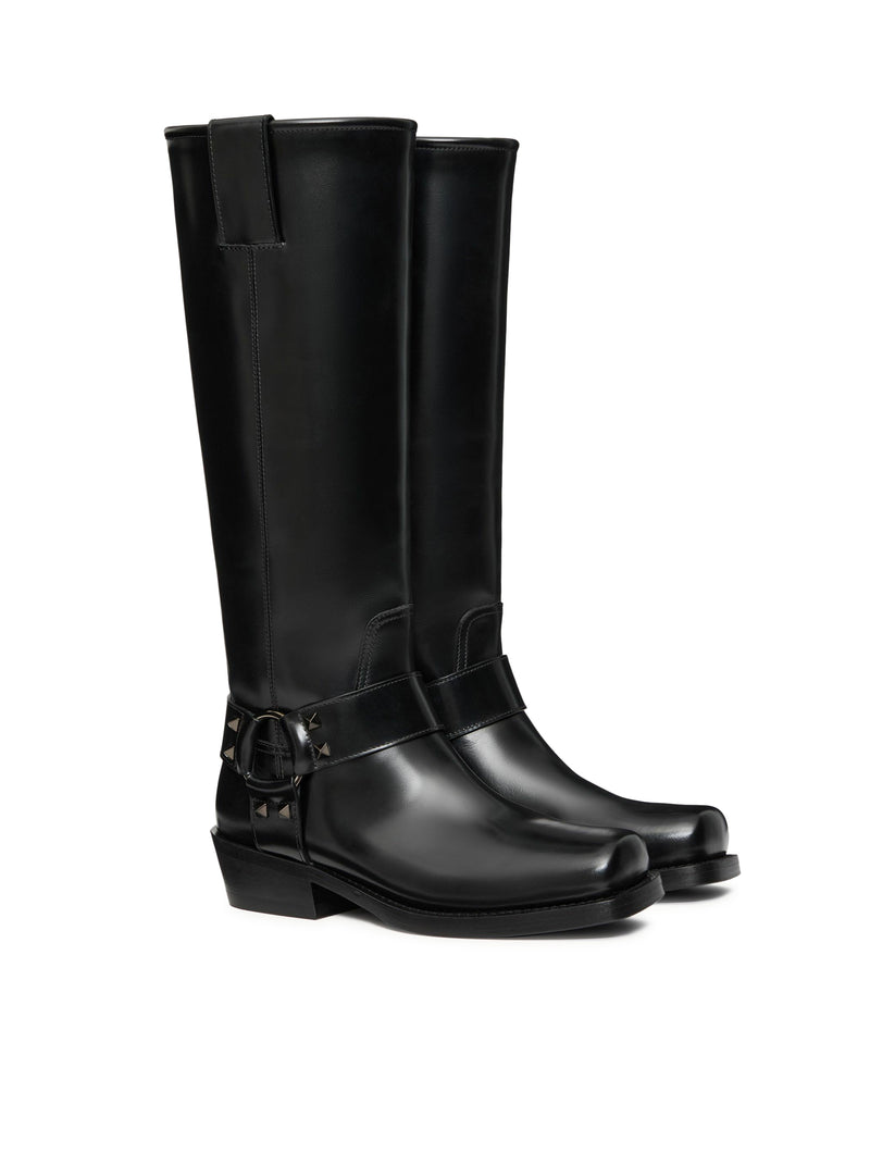 Suitnegozi STIVALE BIKER ROCKSTUD IN VITELLO 40MM In Vendita