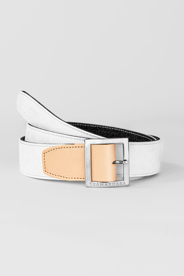 Sartoria Tramarossa CINTURA COLOR BIANCO IN SUEDE Promozione Limitata