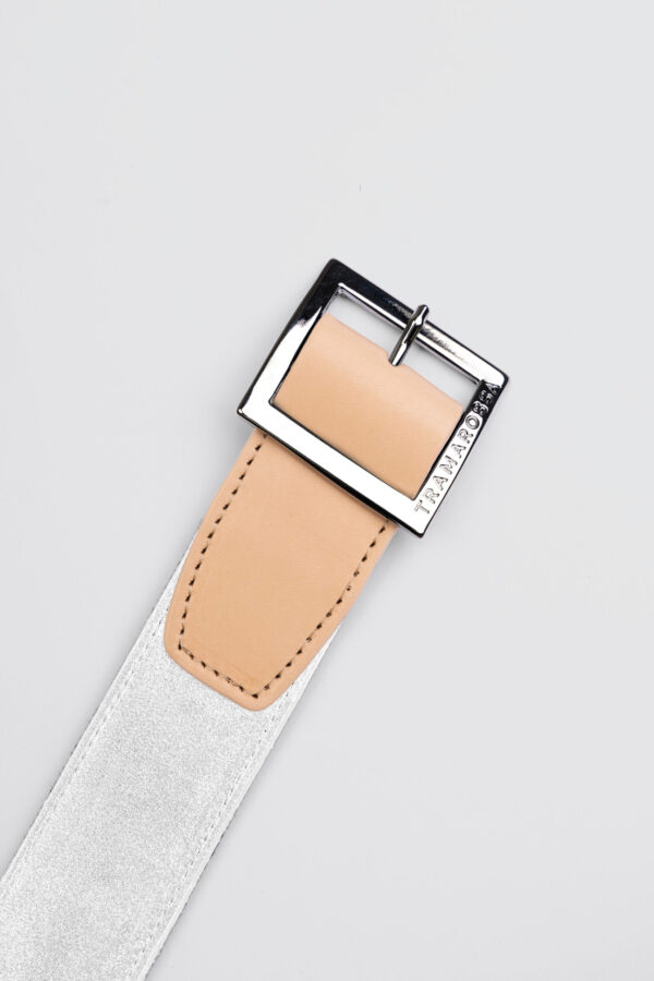 Sartoria Tramarossa CINTURA COLOR BIANCO IN SUEDE Promozione Limitata
